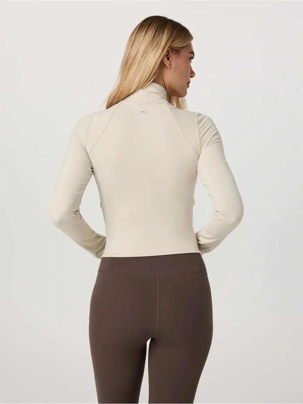 Vuori AllTheFeels Full Zip Jacket in Bone Size Medium - Picture 2 of 8